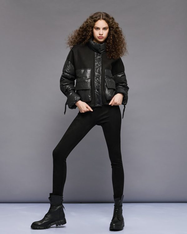 Suede-effect leggings - Access Fashion