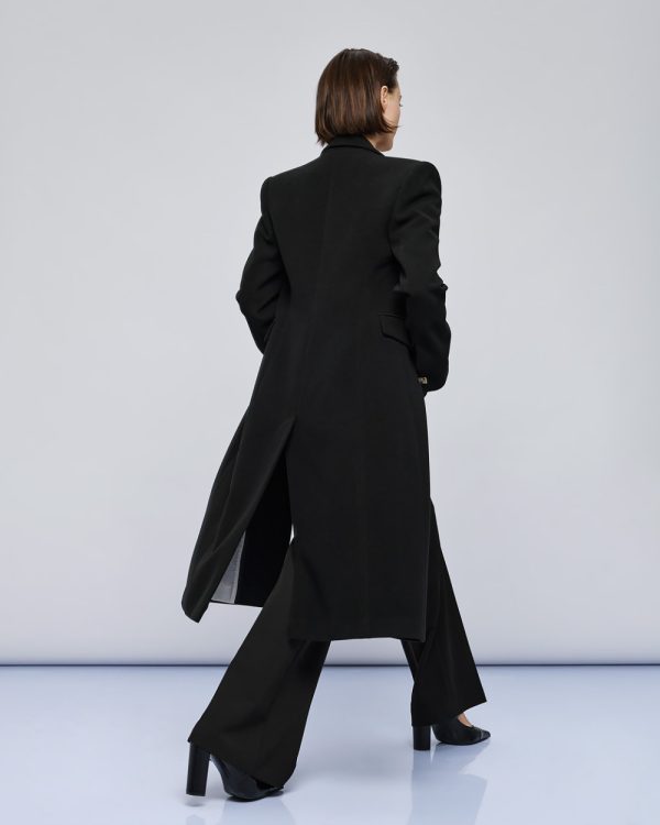 Long coat with monogram button - Access Fashion - Image 6