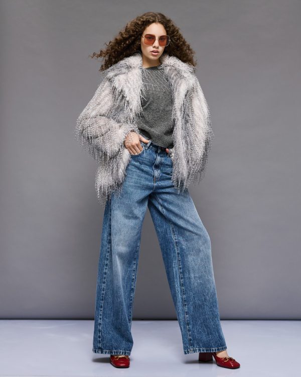 Long-hair faux fur coat - Access Fashion - Image 3
