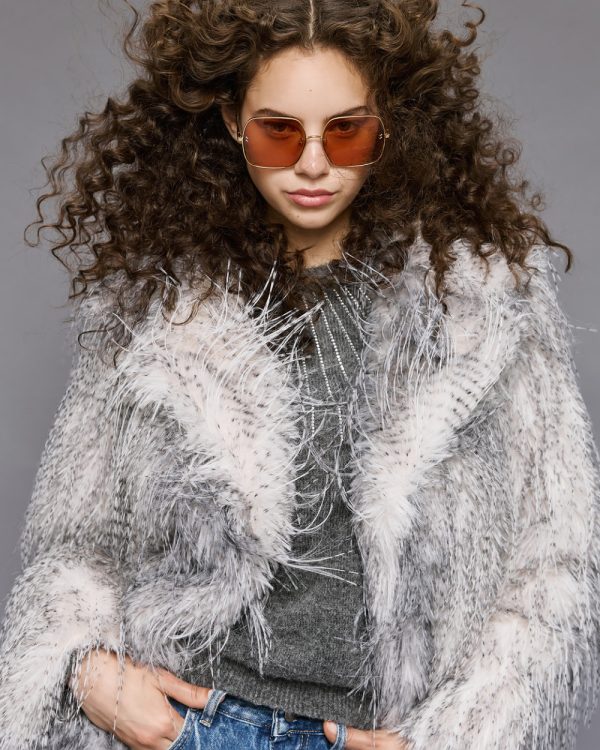 Long-hair faux fur coat - Access Fashion - Image 4