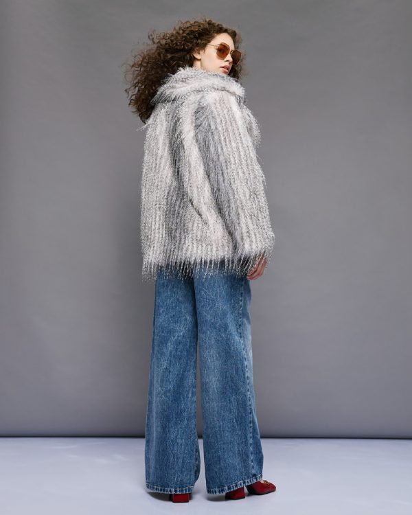 Long-hair faux fur coat - Access Fashion - Image 5