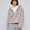 Cropped jacket with faux fur - Access Fashion