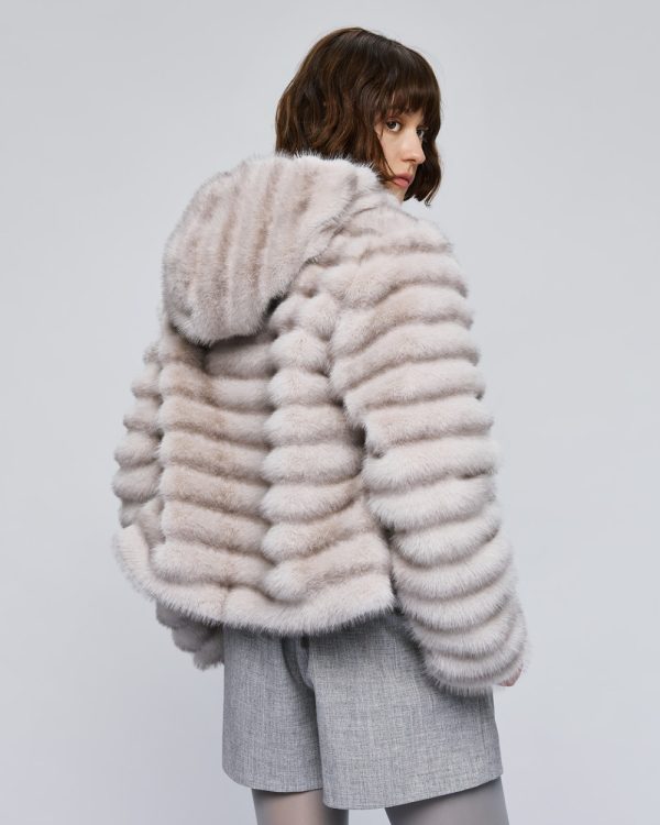 Cropped jacket with faux fur - Access Fashion - Image 4