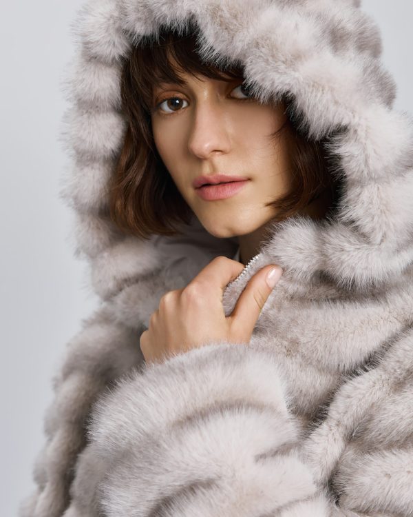 Cropped jacket with faux fur - Access Fashion - Image 5
