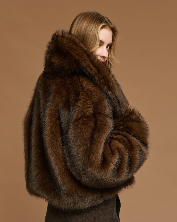 Short faux fur jacket - Access Fashion - Image 4