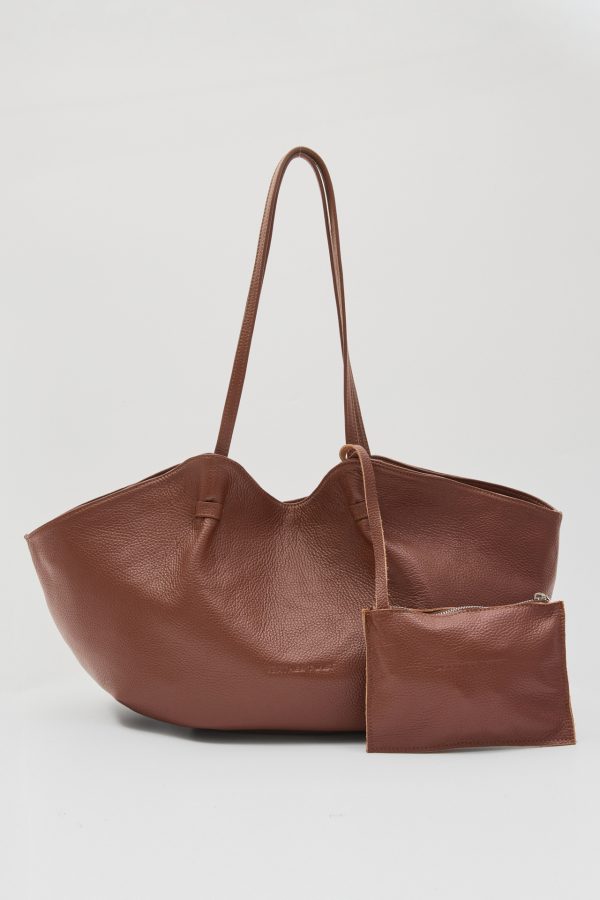 Blush real leather bag - Leather Twist - Image 2