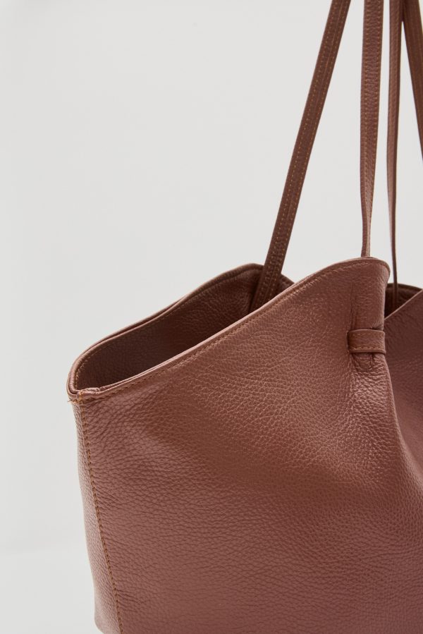 Blush real leather bag - Leather Twist - Image 4