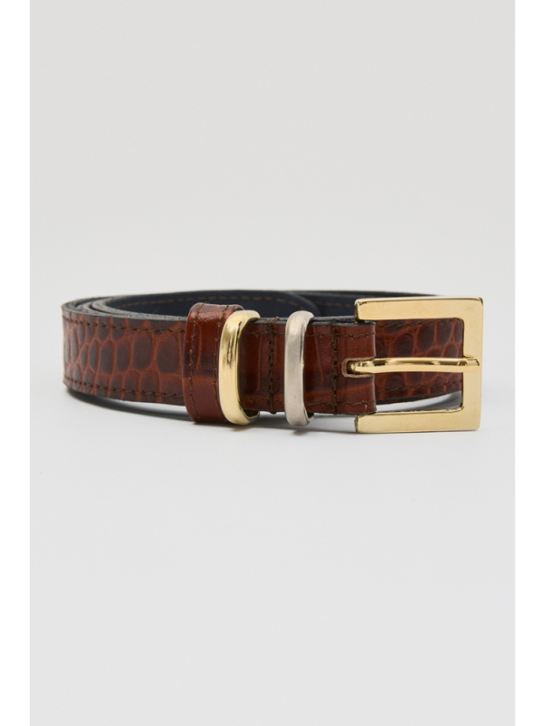 Ellis leather belt - Leather Twist