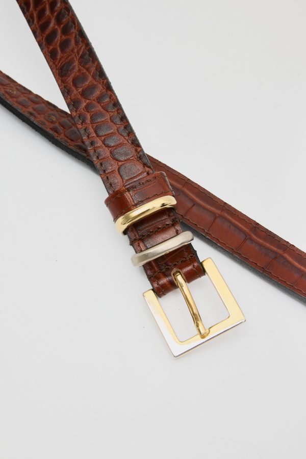 Ellis leather belt - Leather Twist - Image 3