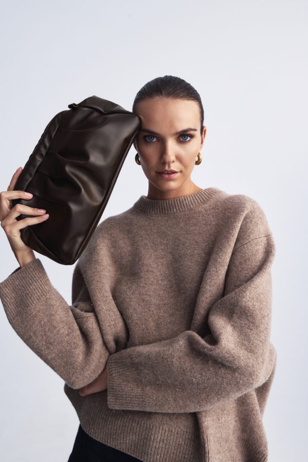 Dimi leather clutch bag - Leather Twist - Image 6