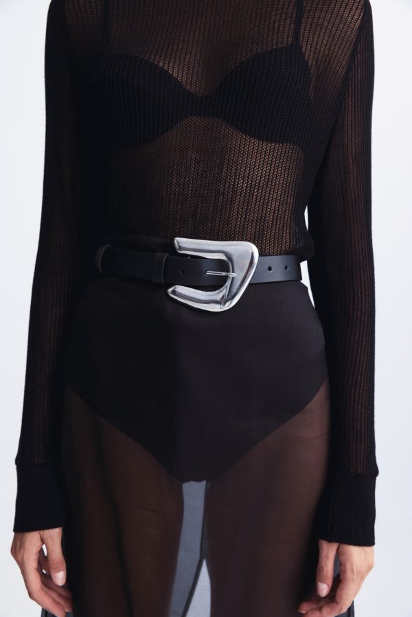 U-Shape leather belt - Leather Twist - Image 4