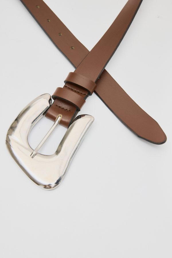 U-Shape leather belt - Leather Twist - Image 2
