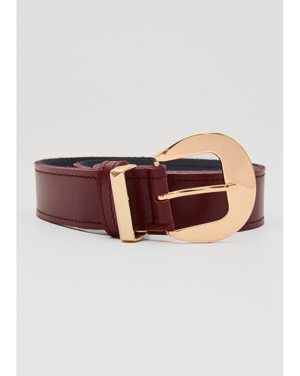 Plain twist leather belt - Leather Twist