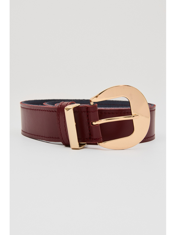 Plain twist leather belt - Leather Twist