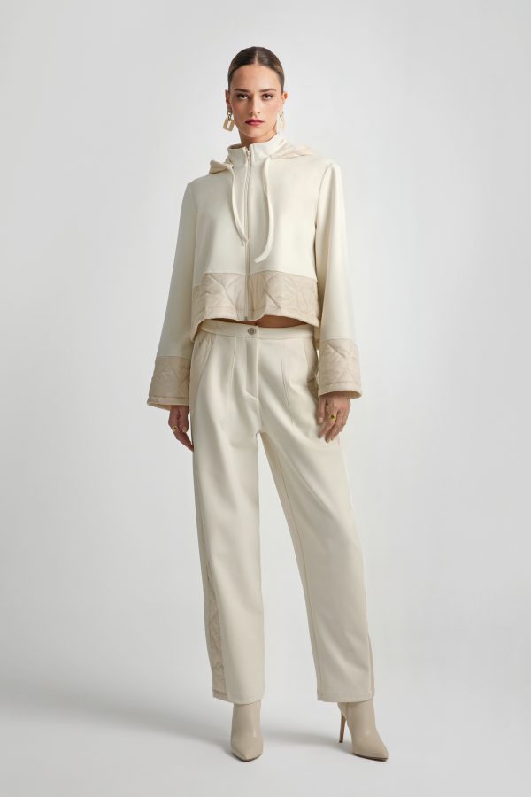 Quilted zip-up blouse with hood - Moutaki - Image 2