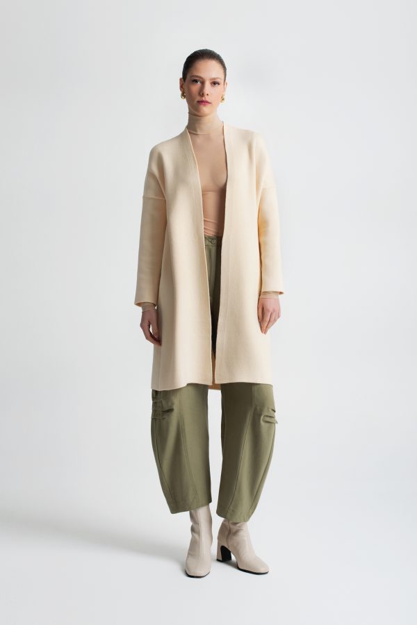 Sheer mesh turtleneck top - Moutaki - Image 2