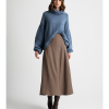 Checked a-line midi skirt - Moutaki