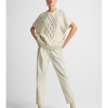 Straight-leg trousers with quilted detail - Moutaki