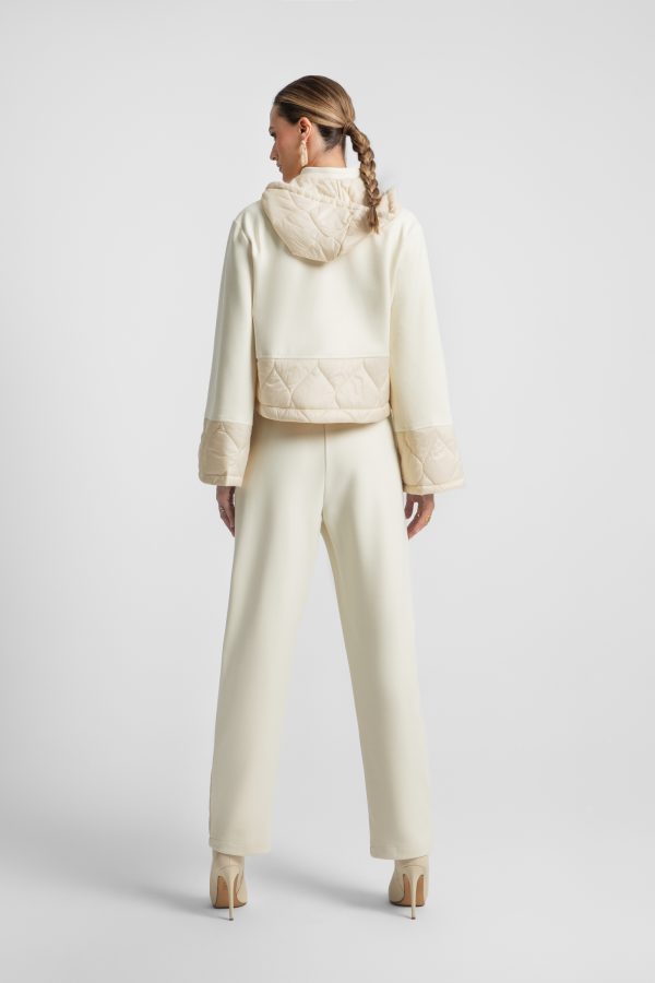 Straight-leg trousers with quilted detail - Moutaki - Image 4