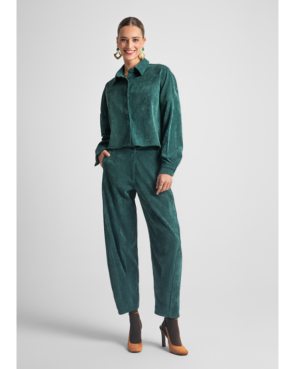 Corduroy trousers with straight-leg - Moutaki