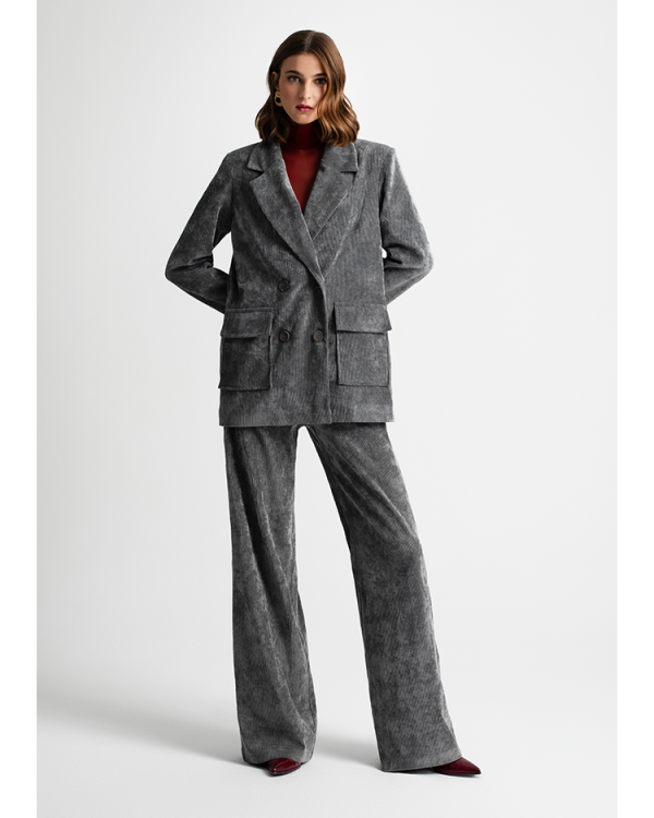 Corduroy wide-leg trousers - Moutaki
