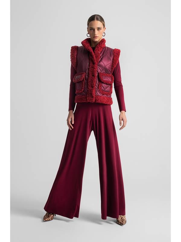 Quilted faux shearling gilet - Moutaki