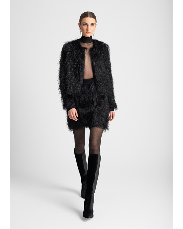 Bolero with textured shimmering details - Moutaki