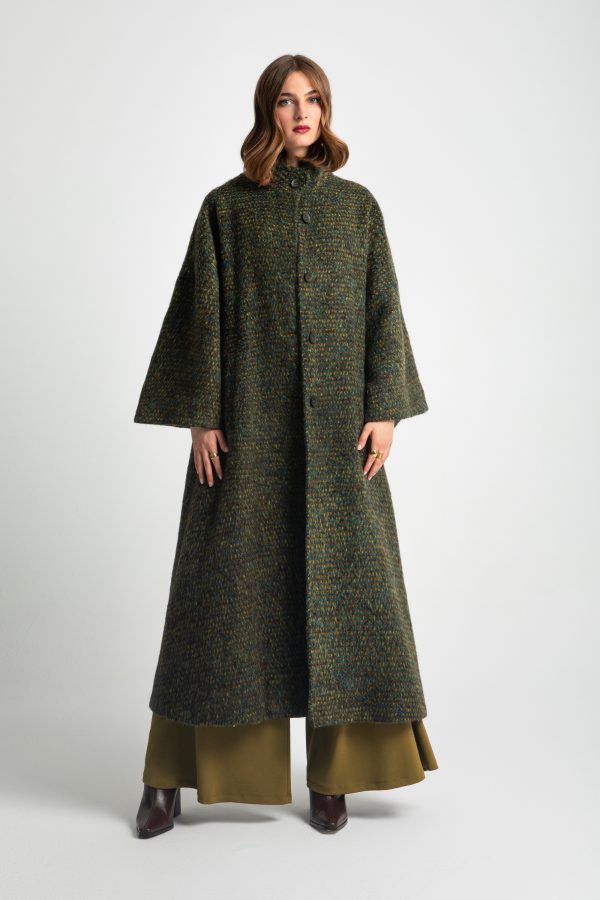 Longline wool-blend coat - Moutaki - Image 2