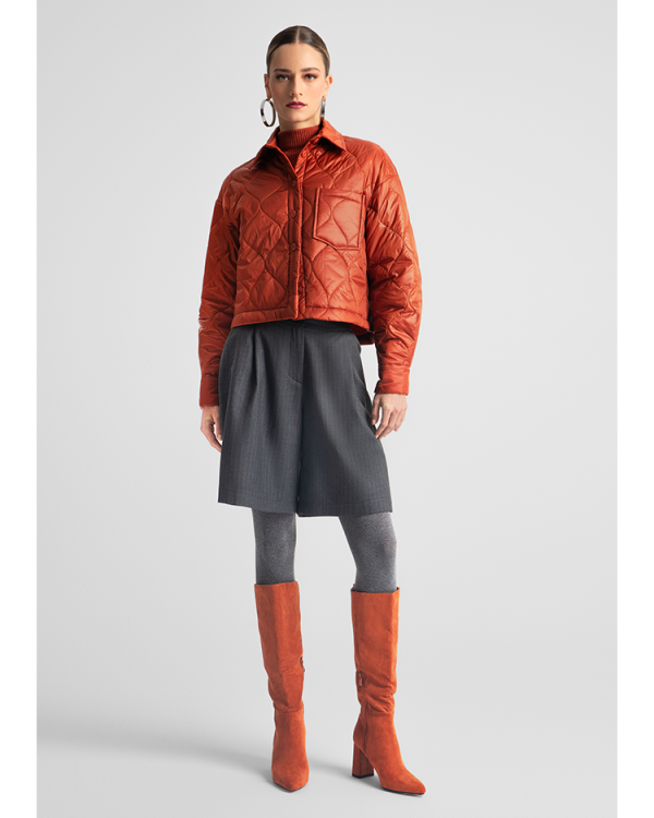 Boxy puffer shirt - Moutaki
