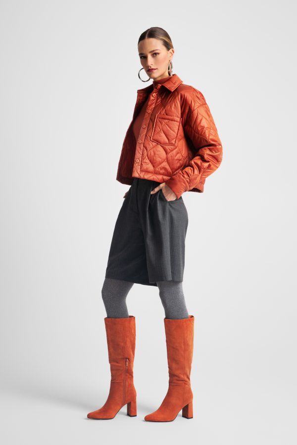 Boxy puffer shirt - Moutaki - Image 2
