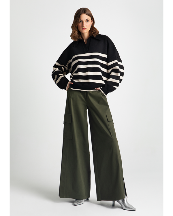 Striped knit blouse - Moutaki