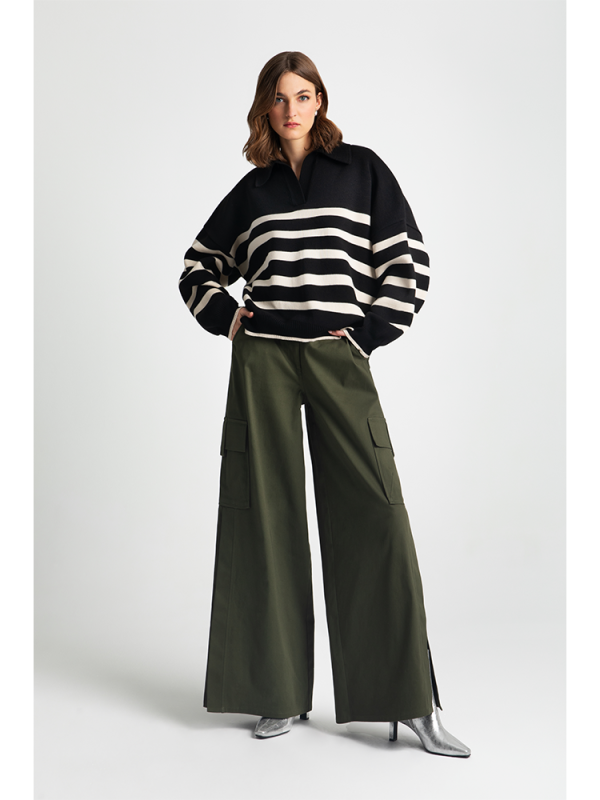 Striped knit blouse - Moutaki