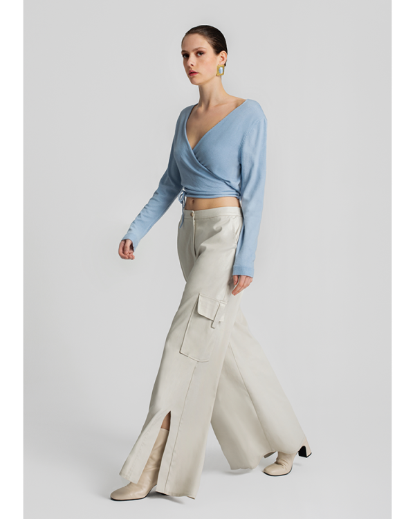Wrap Knit blouse - Moutaki
