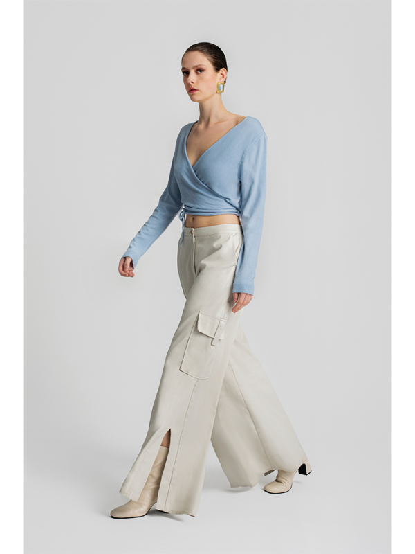 Wrap Knit blouse - Moutaki