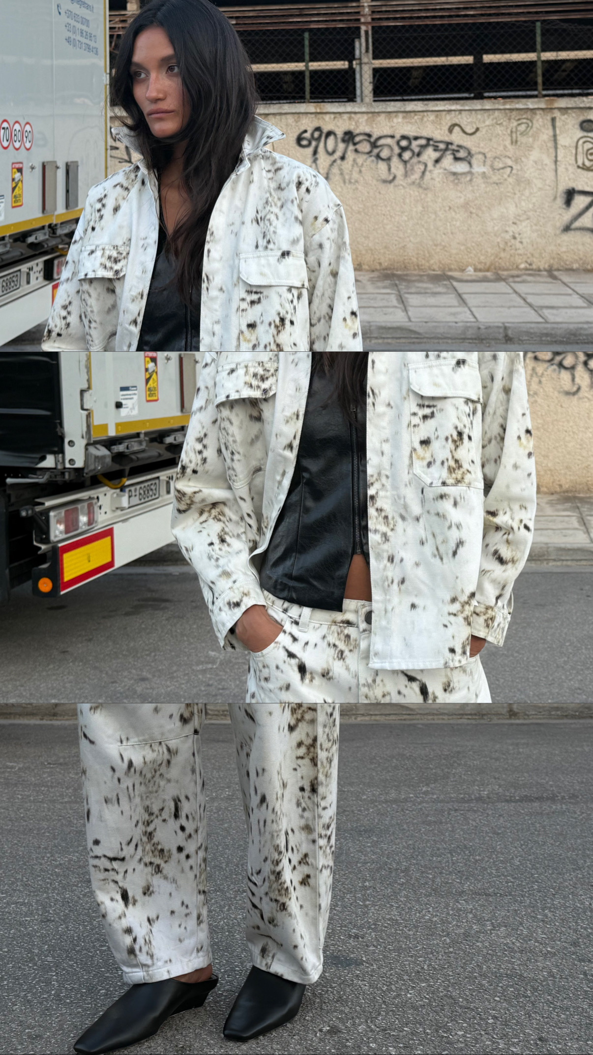 Brouska - SCW25-530 Veronica denim jacket  with zefi print - Sac & Co - Image 2