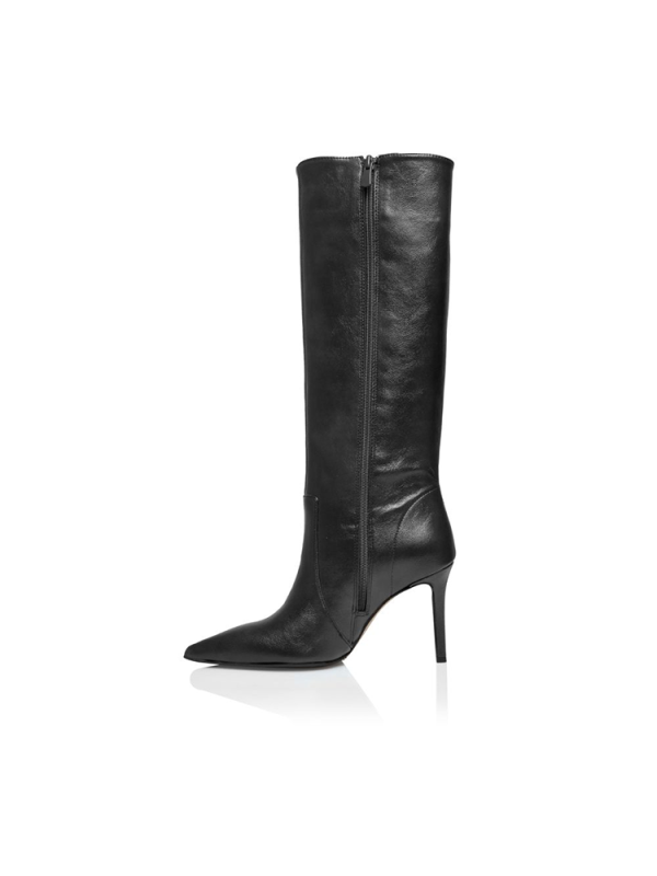 Leather high-heel knee boots - Sante Shoes - Image 8