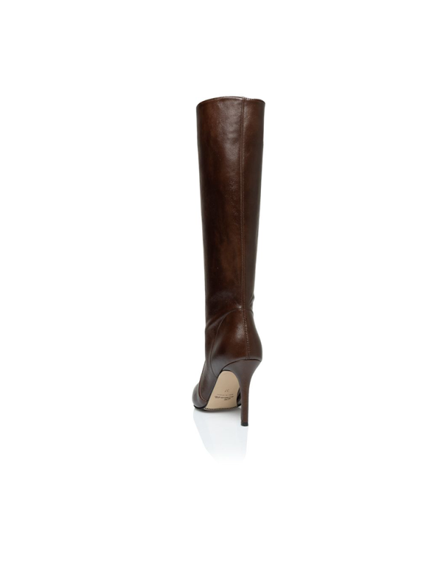 Leather high-heel knee boots - Sante Shoes - Image 3