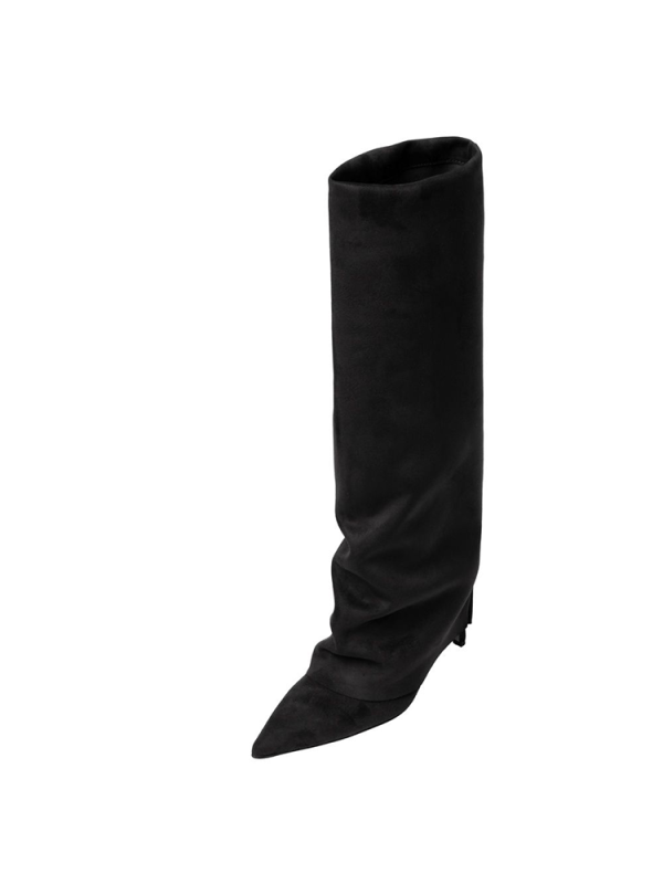 Suede slouchy knee boots - Sante Shoes - Image 6