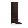 Suede slouchy knee boots - Sante Shoes