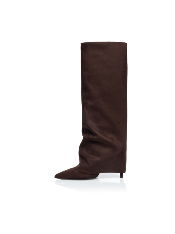 Suede slouchy knee boots - Sante Shoes - Image 4