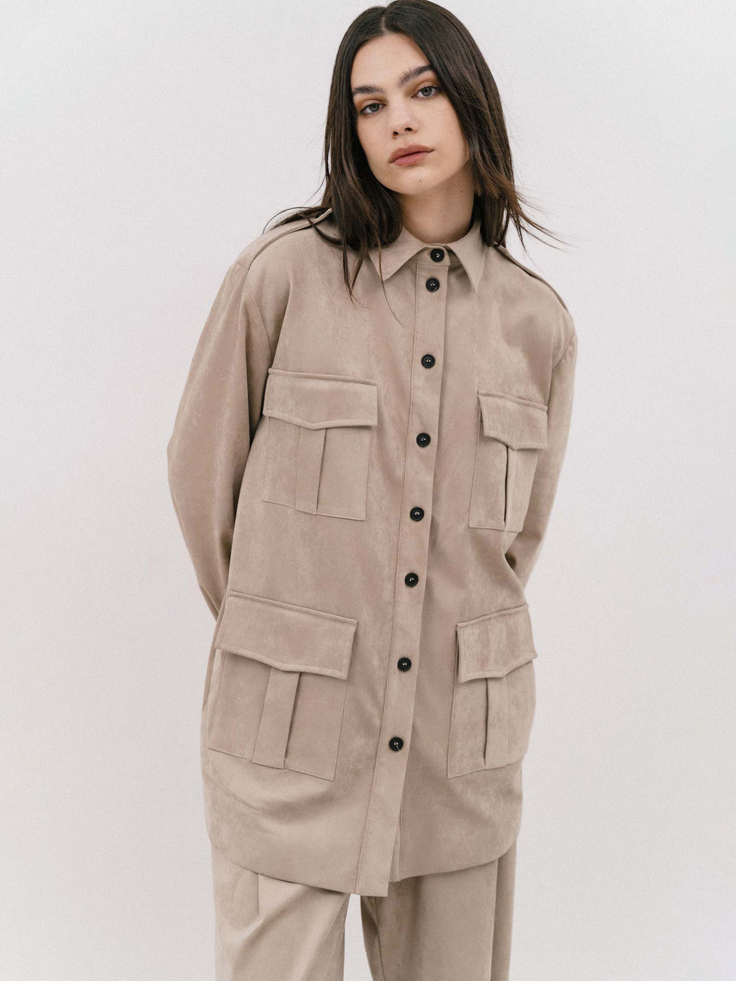 Brouska - 4TW25-323 Harper suede overshirt - 4Tailors
