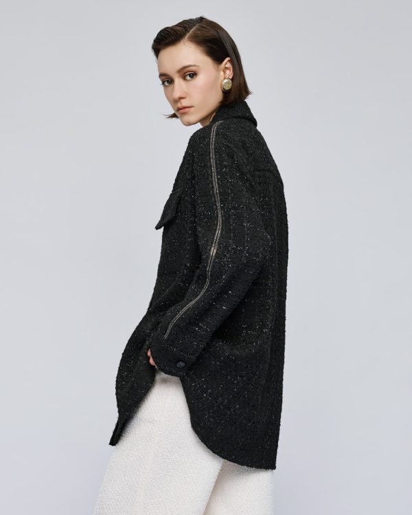 Long tweed jacket - Access Fashion - Image 3