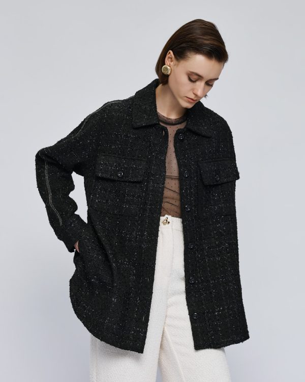 Long tweed jacket - Access Fashion - Image 4
