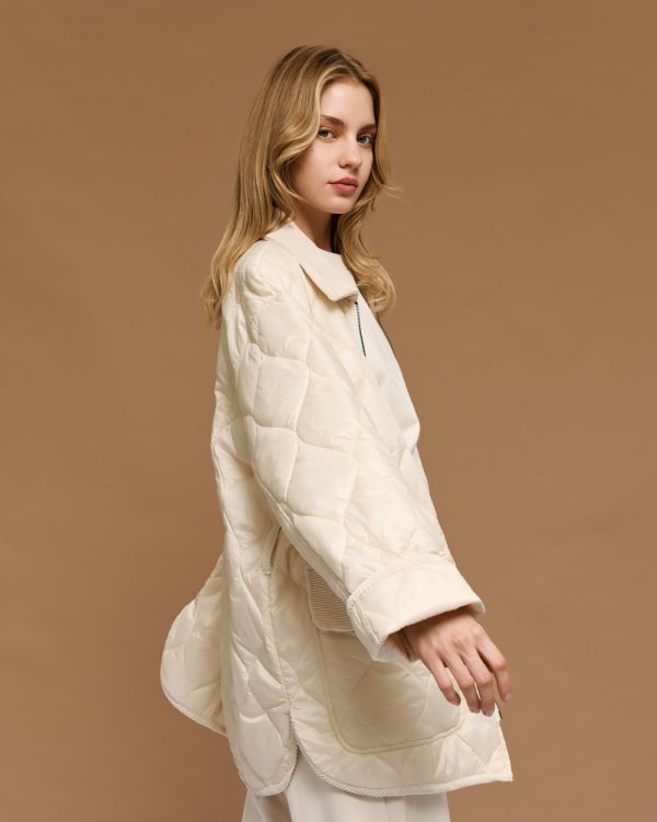 Quilted jacket with belt - Access Fashion - Image 8