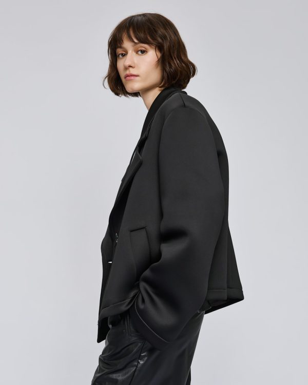 Double-breasted jacket with notched lapel collar - Access Fashion - Image 4