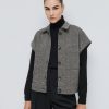 Cropped herringbone jacket with sequins - Access Fashion