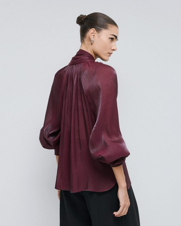 Shimmery blouse with flower brooches - Access Fashion - Image 10