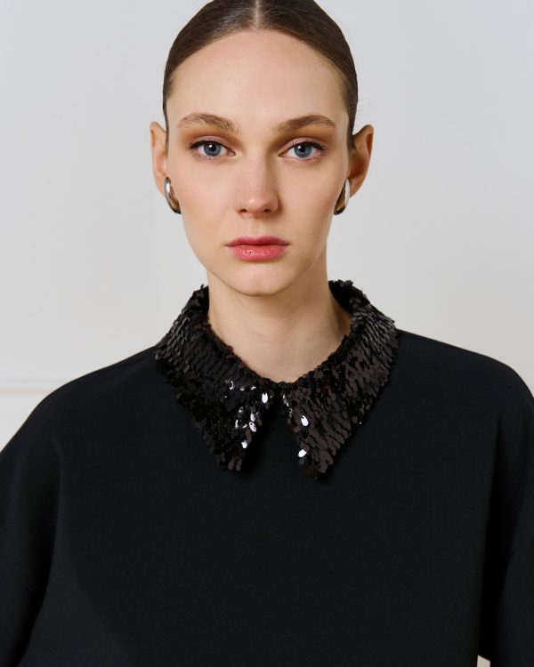 Blouse with detachable sequin collar - Access Fashion - Image 5