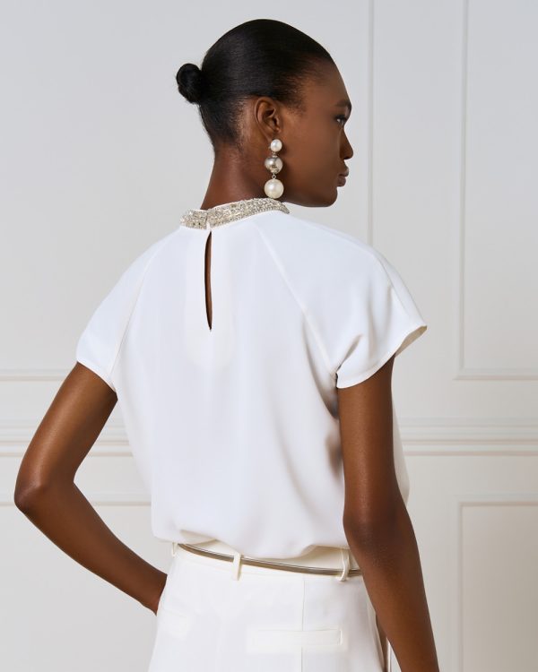 Top with rhinestones and a cut-out - Access Fashion - Image 4