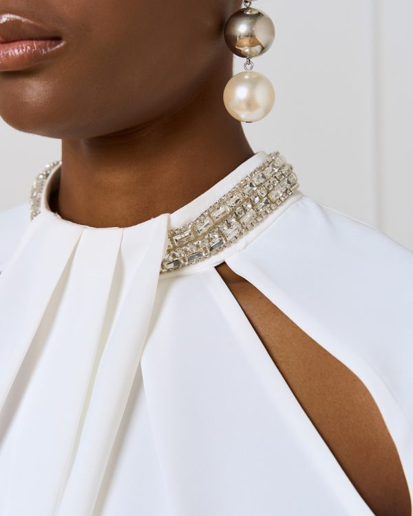 Top with rhinestones and a cut-out - Access Fashion - Image 5